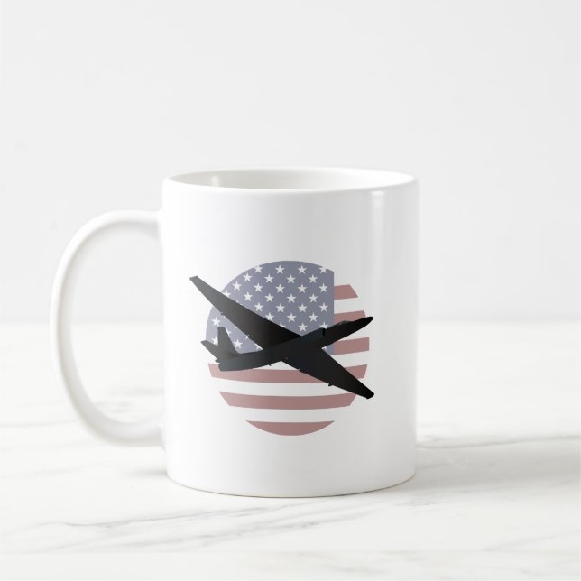 U-2 Dragon Lady Reconnaissance Aircraft Kaffeetasse (Links)