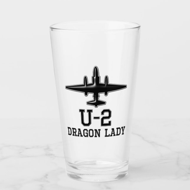 U-2 Spy-Flugzeug Glas (Vorderseite)