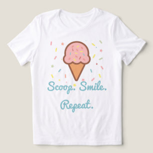 U-Ausschnitt. Lächle. Wieder von vorne. - Niedlich Tri-Blend Shirt