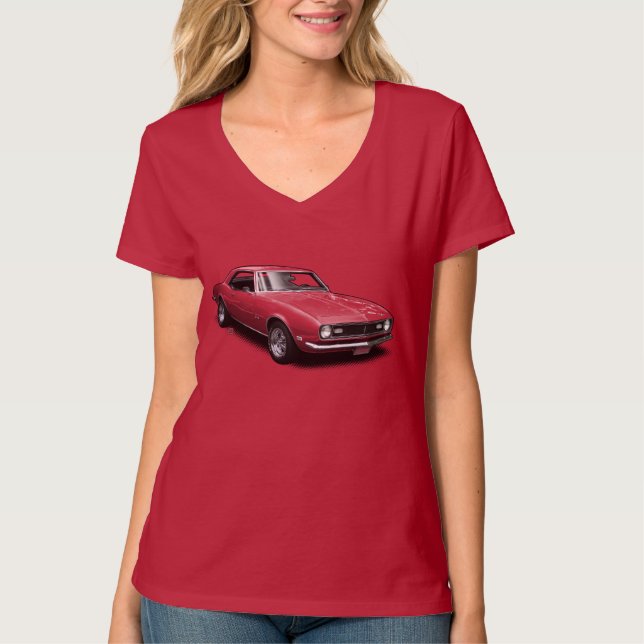 U-Auswahl-D-Farbe68 Camaro Damen-Shirt T-Shirt (Vorderseite)