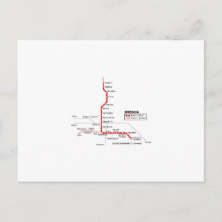 U-Bahn Brescia Postkarte