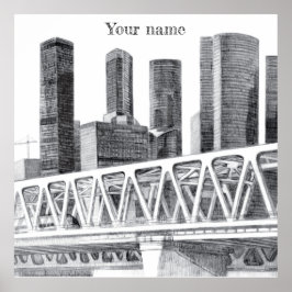 U-Bahn-Brücke Poster