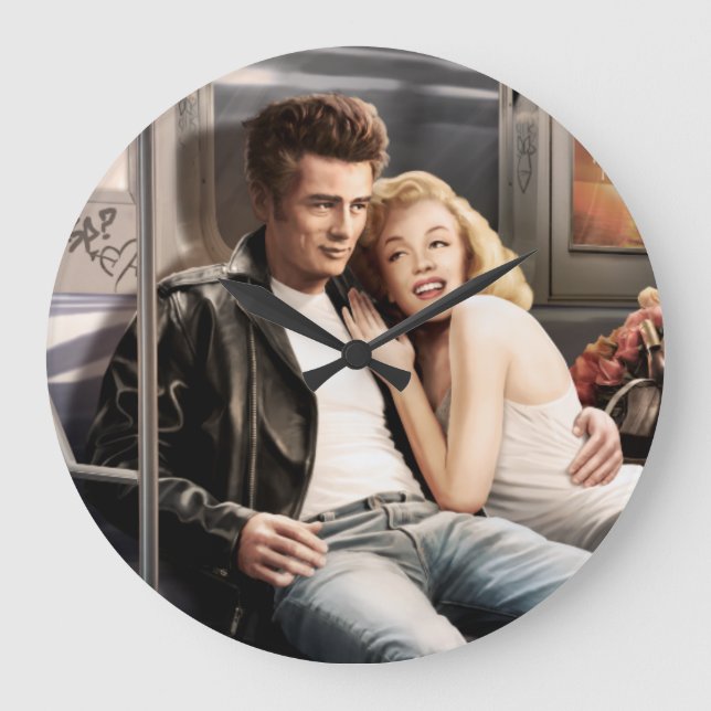 U-Bahn-Fahrer Große Wanduhr (Vorderseite)