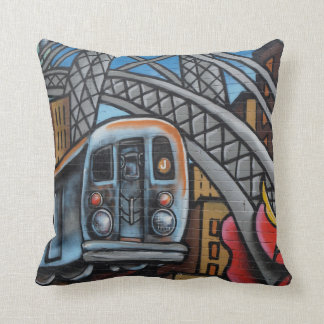 U-Bahn-Graffiti-Kunst Kissen
