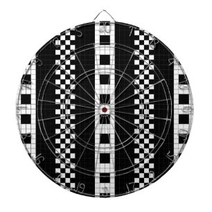 U-Bahn-Karierte Geometrien RL90 Dartscheibe