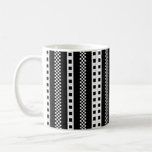U-Bahn-Karierte Geometrien RL90 Kaffeetasse