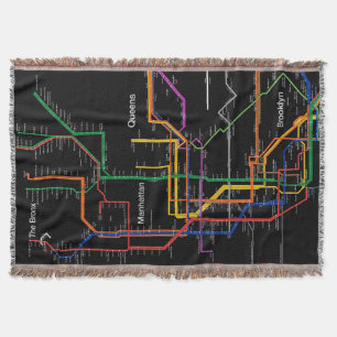 U-Bahn-Karte NY-Stadt Decke