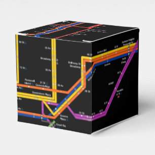 U-Bahn-Karte NY-Stadt Geschenkschachtel