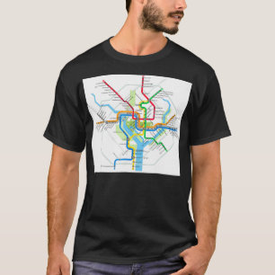 U-Bahn-Karte Washington DC USA T-Shirt
