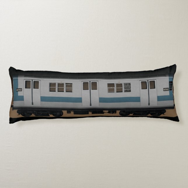 U-Bahn-Kissen / Leere Seitenschläferkissen (Rückseite)