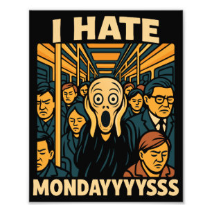U-Bahn Rush Hour Screenshate Montags Fotodruck