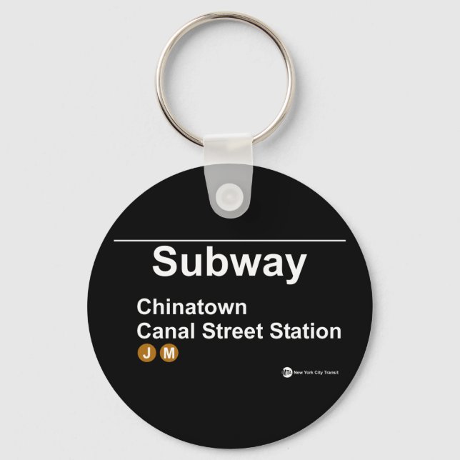 U-Bahn-Station New York Schlüsselanhänger (Vorderseite)