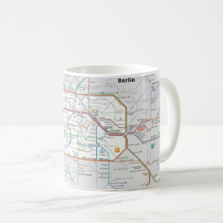 U-Bahn von Berlin Kaffeetasse