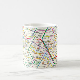 U-Bahn von Paris Kaffeetasse