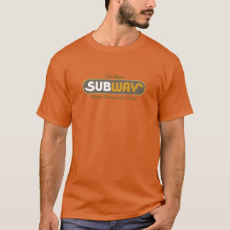 U-BahnDer Ort, an dem Frisch das Retro-Vintage ist T-Shirt