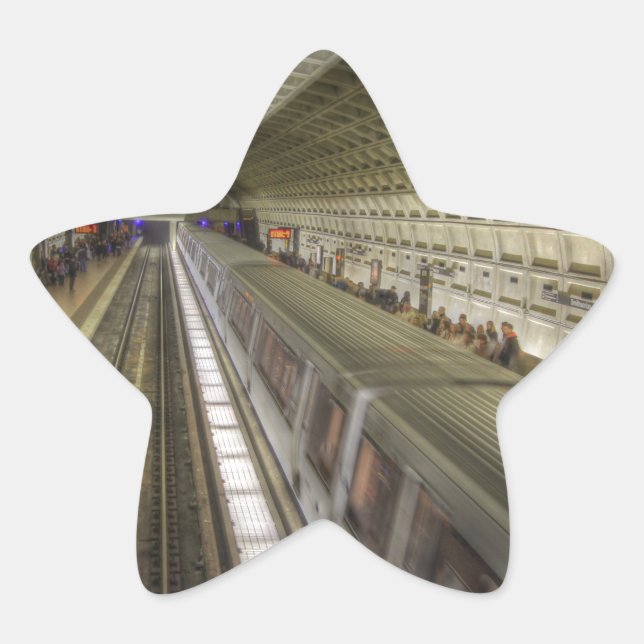 U-Bahnhof Washington DC Stern-Aufkleber (Vorderseite)