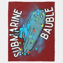 U-Boot, Bauble, Weihnachten Fleecedecke