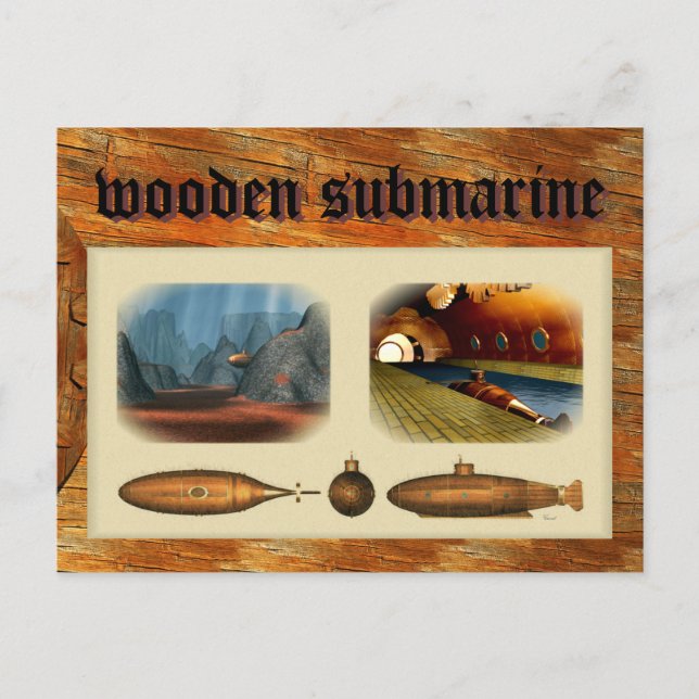 U-Boot Feiertagspostkarte (Vorderseite)
