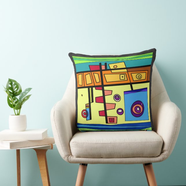 U-Boot-Leben Orange Kissen (Stuhl )