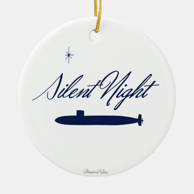 U-Boot Stille Nacht - Ornament (Vorne)