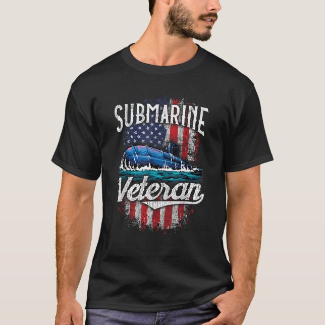 U-Boot Veteran Funny Remüde U-Boot US Sile T-Shirt (Vorderseite)