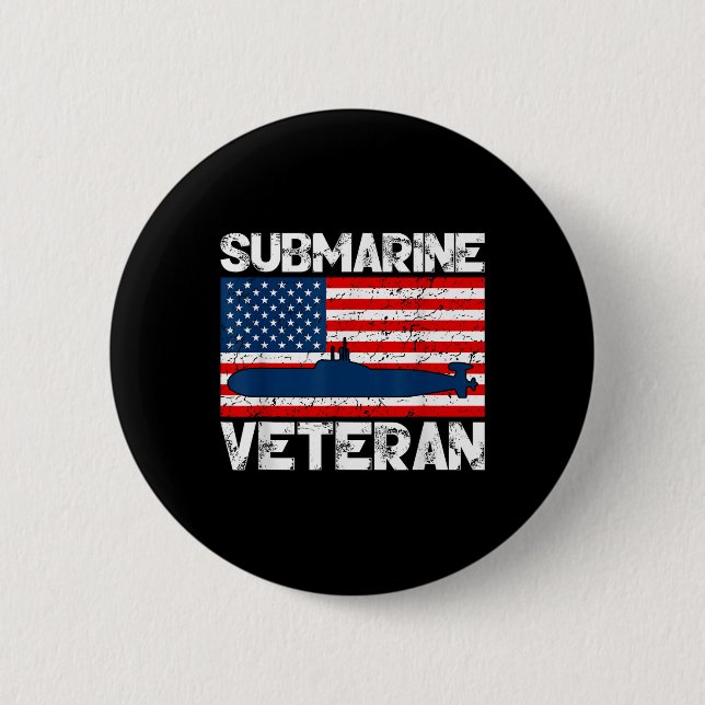 U-Boot Veteran Krieg Subwater Craft Soldier Button (Vorderseite)