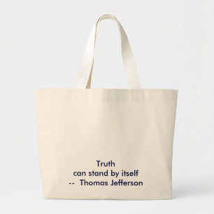 !! U Create Truth kann sich von selbst behaupten Jumbo Stoffbeutel