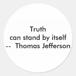 !! U Create Truth kann sich von selbst behaupten Runder Aufkleber