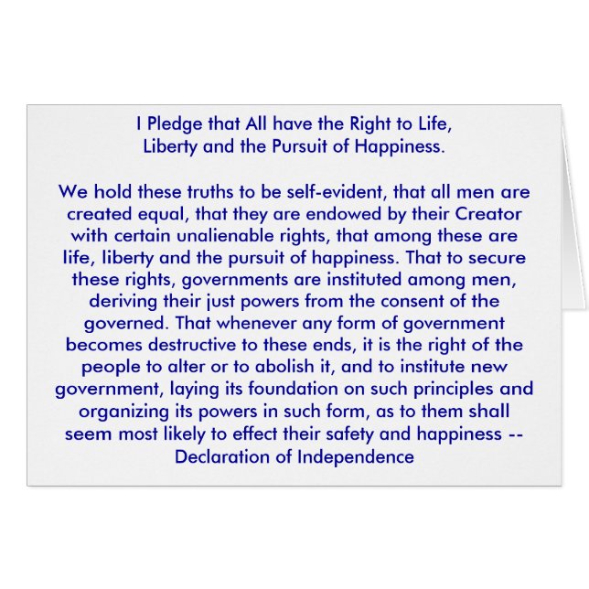 ! ! ! U créent la déclaration d'indépendance (Devant horizontal)