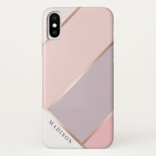 U. erröten Lavendel-Rosen-Goldgeometrischer Case-Mate iPhone Hülle