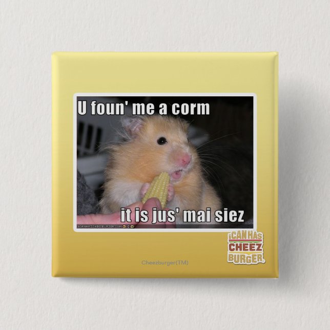U fand mich ein Mais Button (Vorderseite)