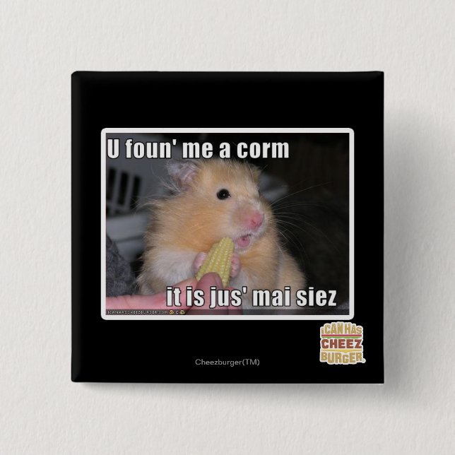 U fand mich ein Mais Button (Vorderseite)