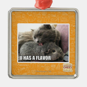 U HAT EIN AROMA SILBERNES ORNAMENT