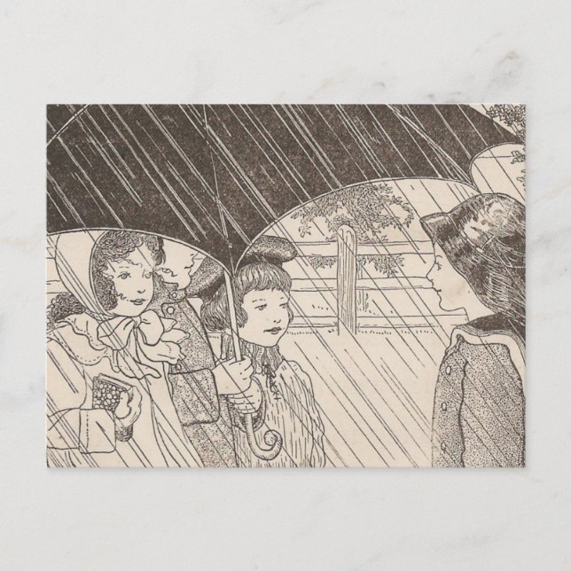 U is For Umbrella Postkarte (Vorderseite)