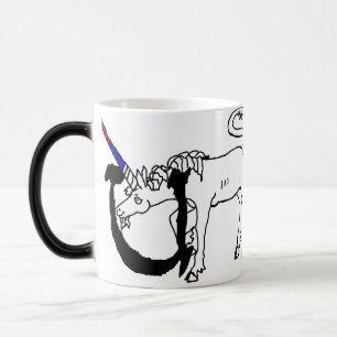 U ist für Einhorn Verwandlungstasse