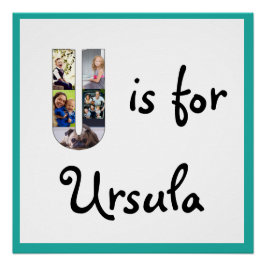 U ist für Name Poster