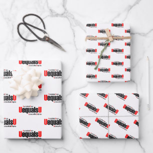 U ist gleich U - HIV nicht nachweisbar - Wissensch Geschenkpapier Set