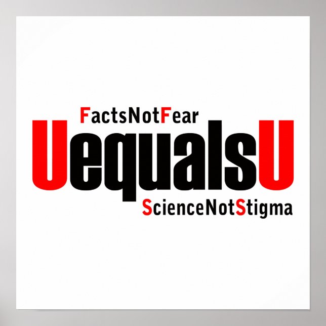 U ist gleich U - HIV nicht nachweisbar - Wissensch Poster (Vorne)