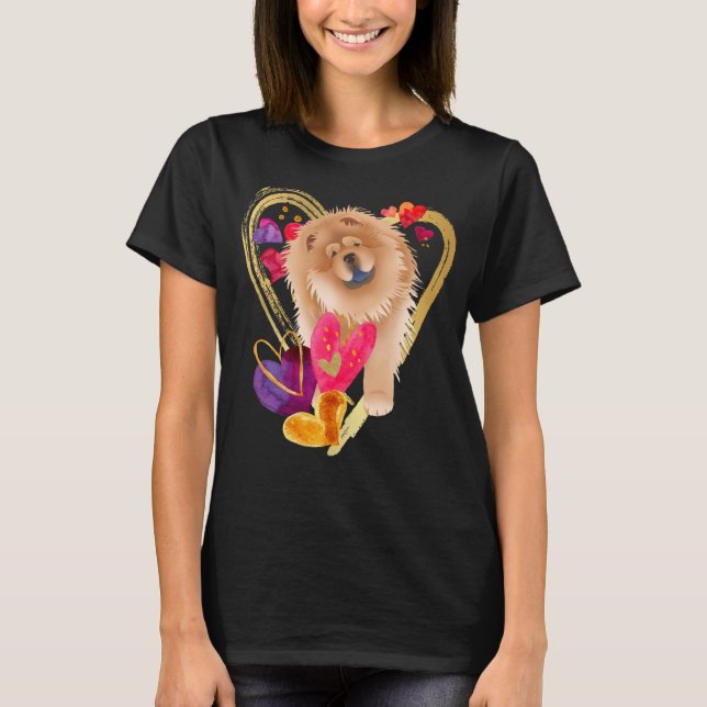 U MAKE my HEART GO BLING - Chow dark Shirt Stile (Vorderseite)