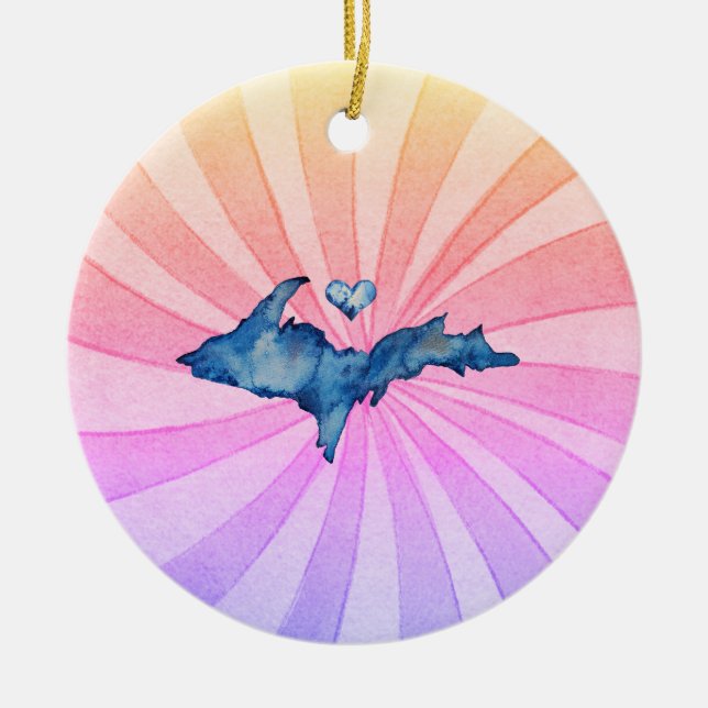 U.P. Keramik für Wasserfarben Keramik Ornament (Vorne)