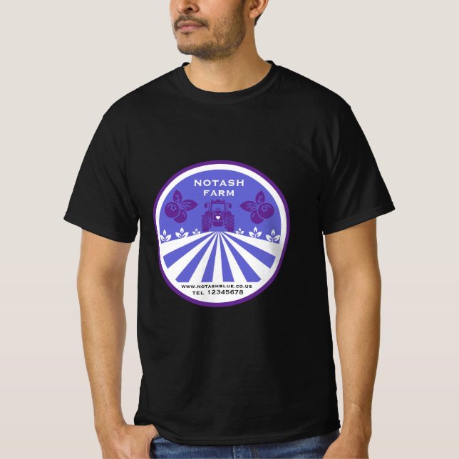U-Pick Blueberry Farm Werbeaktion T-Shirt (Vorderseite)