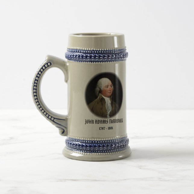 U.S.A. 2. Präsident (sammelbare Tasse) Bierglas (Links)