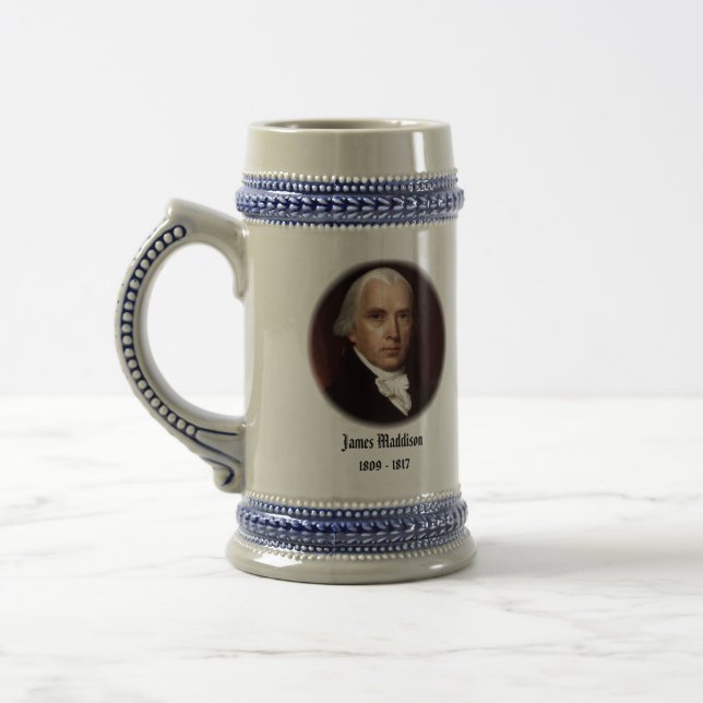 U.S.A. 4. Präsident (sammelbare Tasse) Bierglas (Links)
