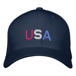 U.S.A. BASEBALL CAP BESTICKTE KAPPE