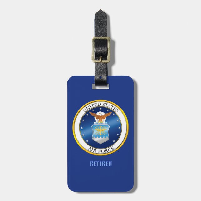 U.S.A.F.-Gepäckanhänger Gepäckanhänger (Vorderseite vertikal)