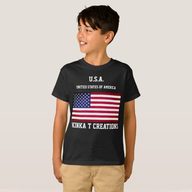 U.S.A. Kinka T Kreationen T-Shirt (Vorne ganz)
