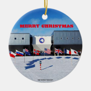 U.S. - Antarktische Stations-Verzierung Südpols Keramik Ornament