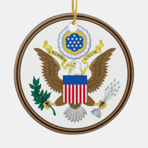 U.S. Army® kundenspezifische Weihnachtsverzierung Keramikornament