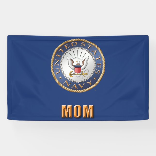 U.S. Bannière de maman de marine (Horizontal)