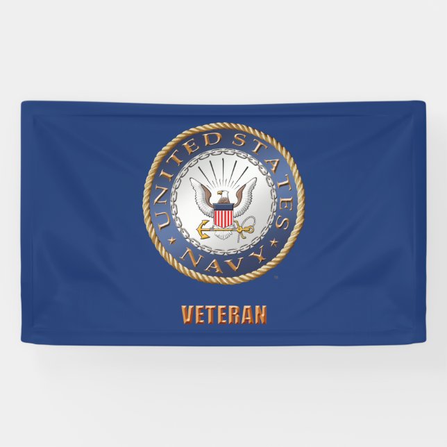 U.S. Bannière de vétéran de marine (Horizontal)